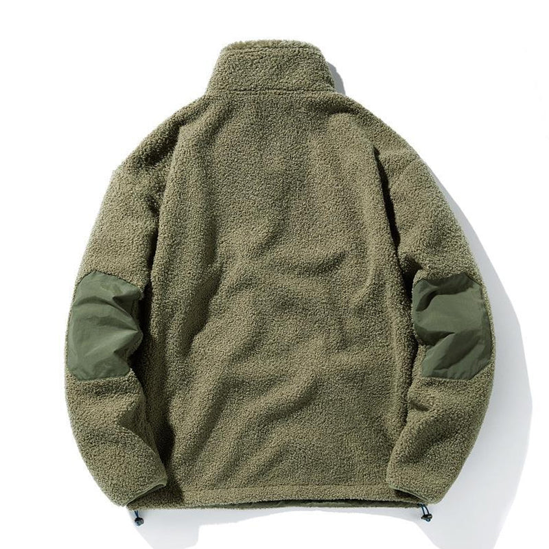 肘パッチ ボアフリーススウェット - Image 4