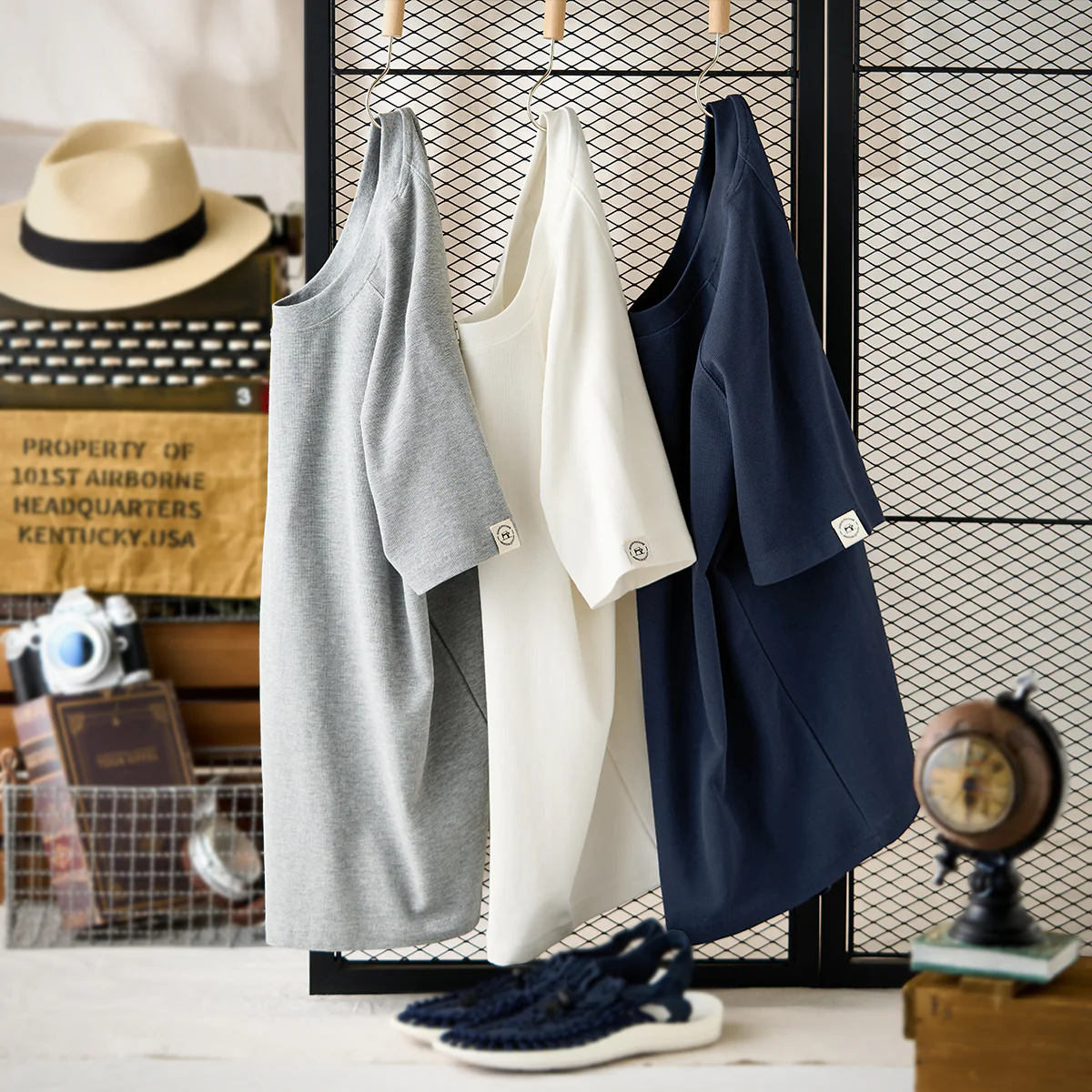 260ｇヘビーウェイト　ワッフルラグランスリーブTシャツ - Image 5