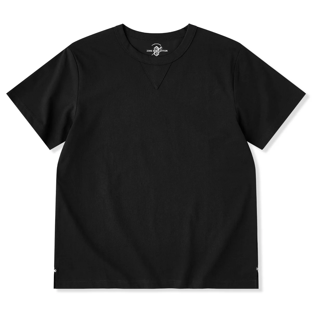 SORONA®涼感機能　海軍クルーネックコットン混紡Tee - Image 4