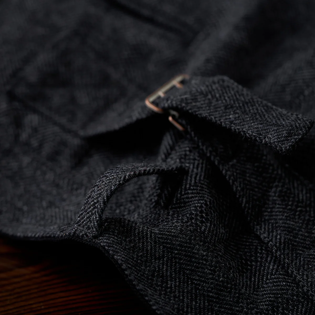 Business&Casual ウール混ヘリンボーンツイルスラックス - Image 12