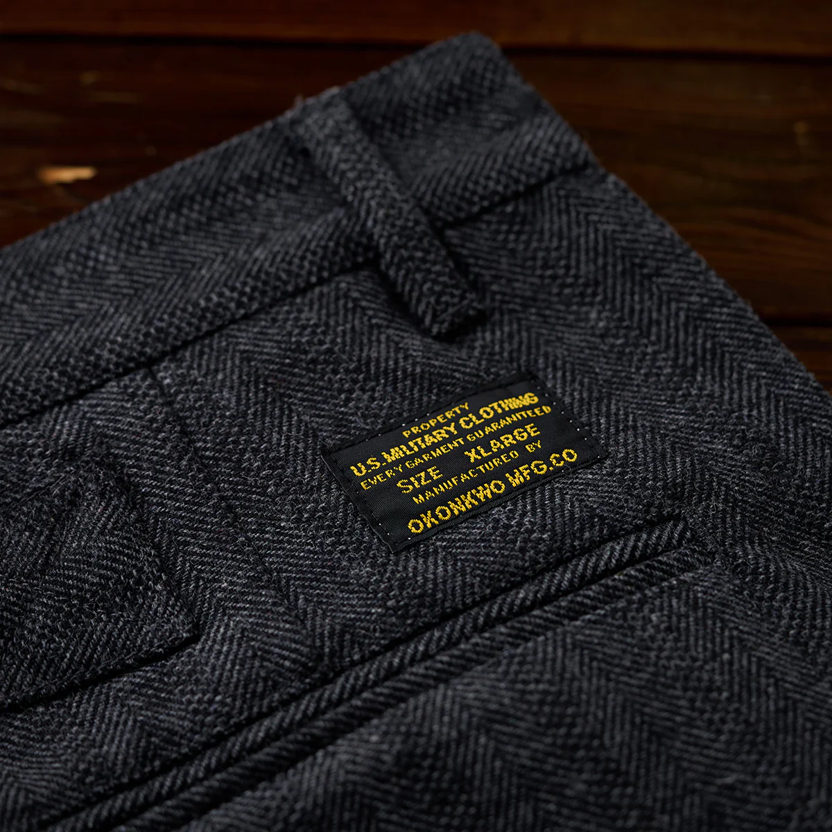 Business&Casual ウール混ヘリンボーンツイルスラックス - Image 13
