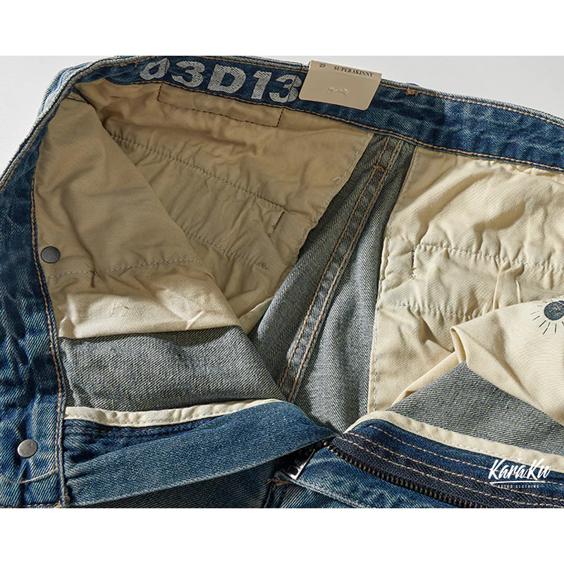 1970's　革バックル付けウォッシュ加工デニムショーツ　 - Image 14