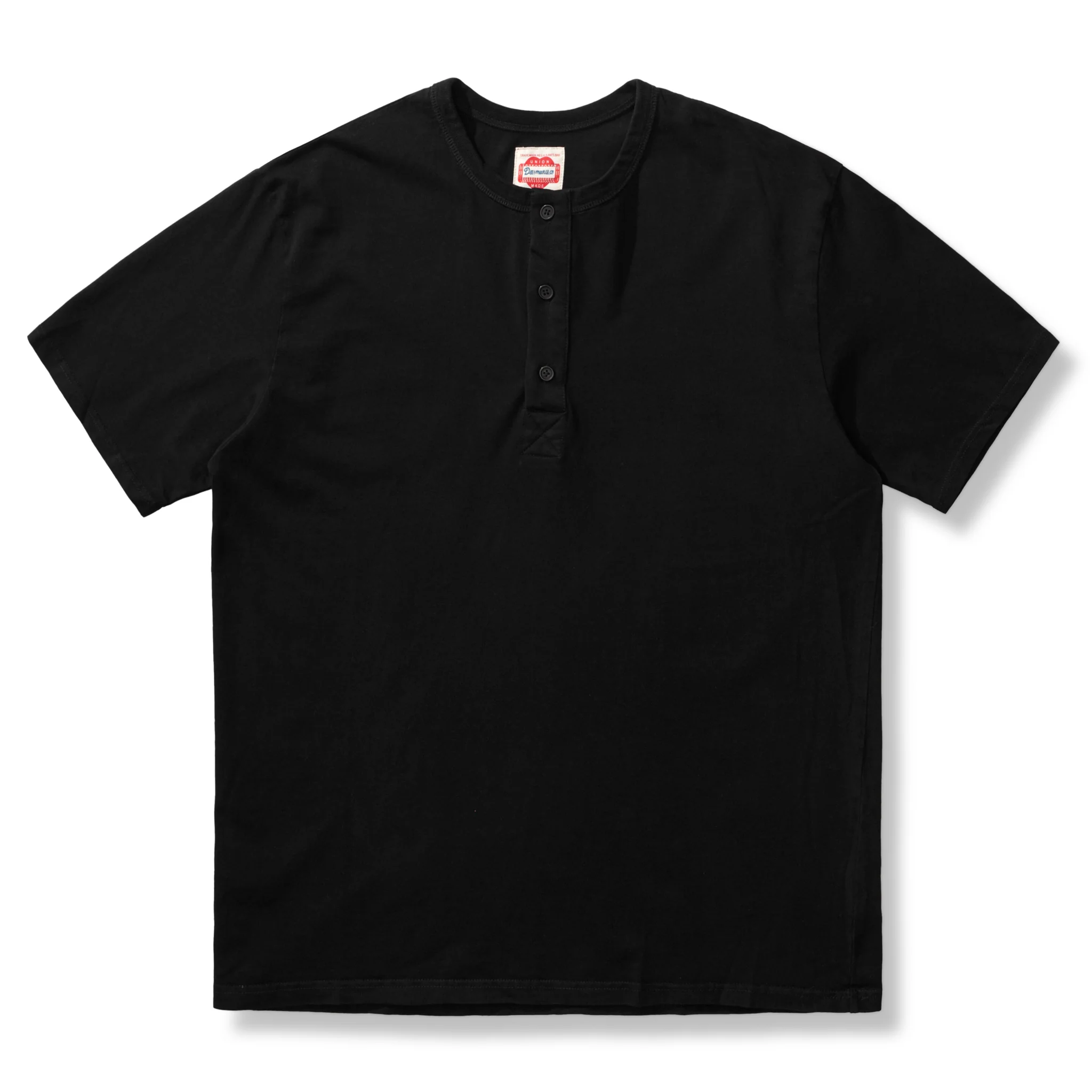 【大人気】ウォッシュド加工　ヘビーウェイト半袖ヘンリーTシャツ - Image 3