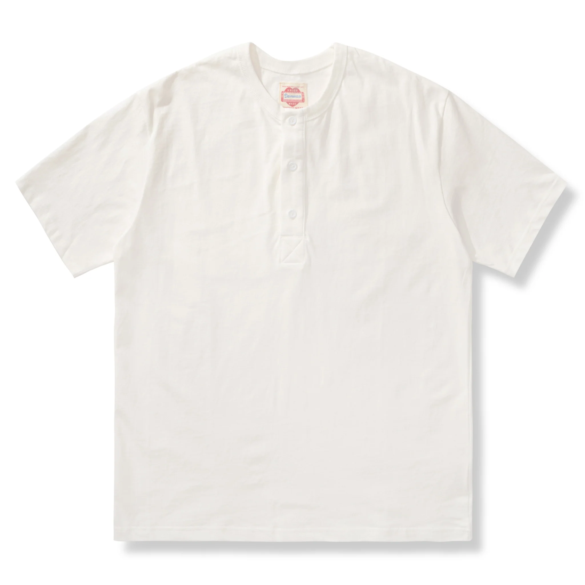 【大人気】ウォッシュド加工　ヘビーウェイト半袖ヘンリーTシャツ - Image 4