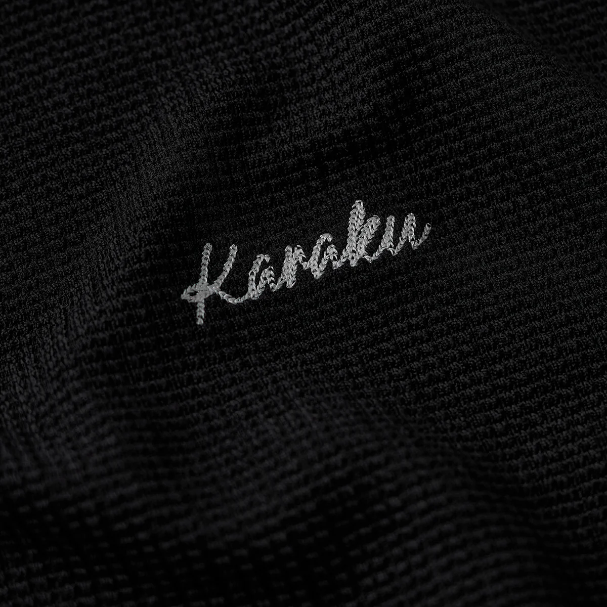 「KaraKu」ロゴ刺繍 フェイクレイヤードワッフルテクスチャTee - Image 13