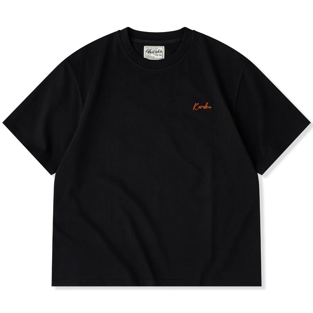 KaraKu Art「サン・ベルナール峠のニャポレオン」プリント＆刺繍入りコットTee - Image 2