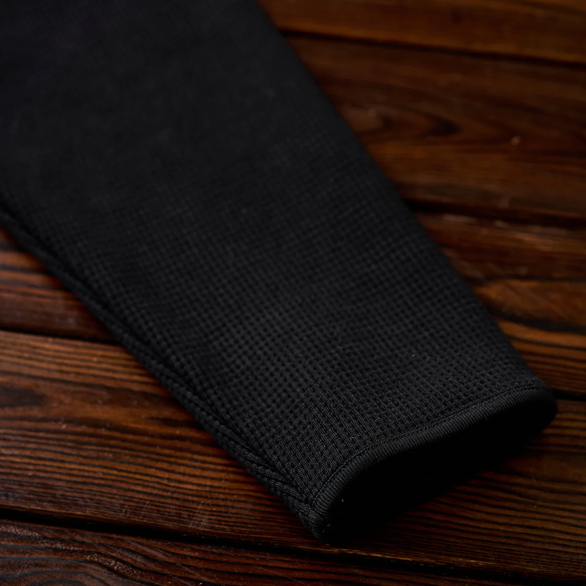 Vガゼット入り　ワッフルラグランスリーブロングTシャツ - Image 10