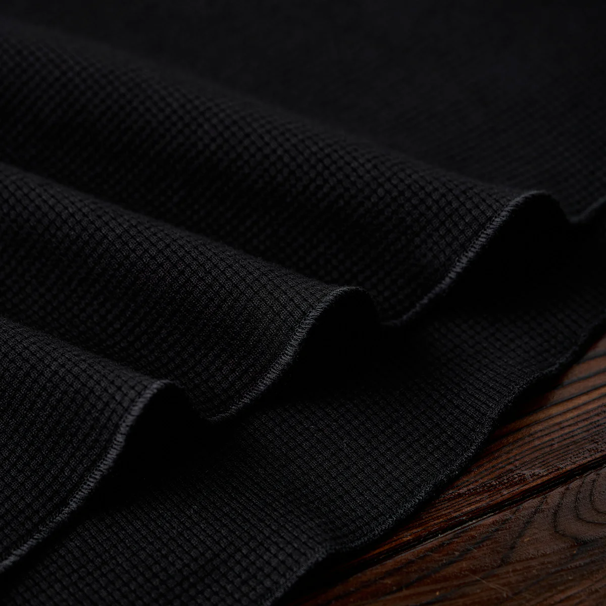 Vガゼット入り　ワッフルラグランスリーブロングTシャツ - Image 12