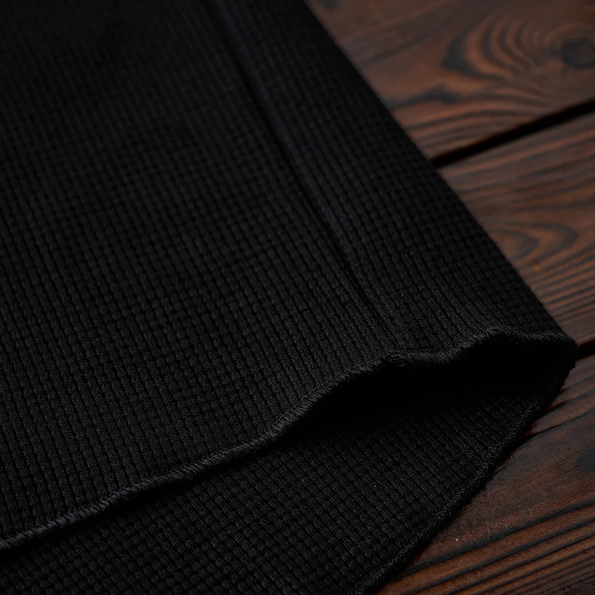Vガゼット入り　ワッフルラグランスリーブロングTシャツ - Image 13