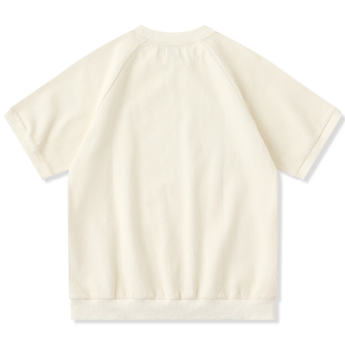 「STAY TRUE」刺繍ワッペン ラグランスリーブニットTee - Image 2