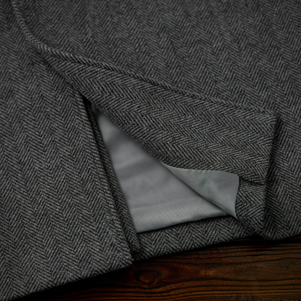 Business&Casual ヘリンボーンウール混ツイードロングコート - Image 12
