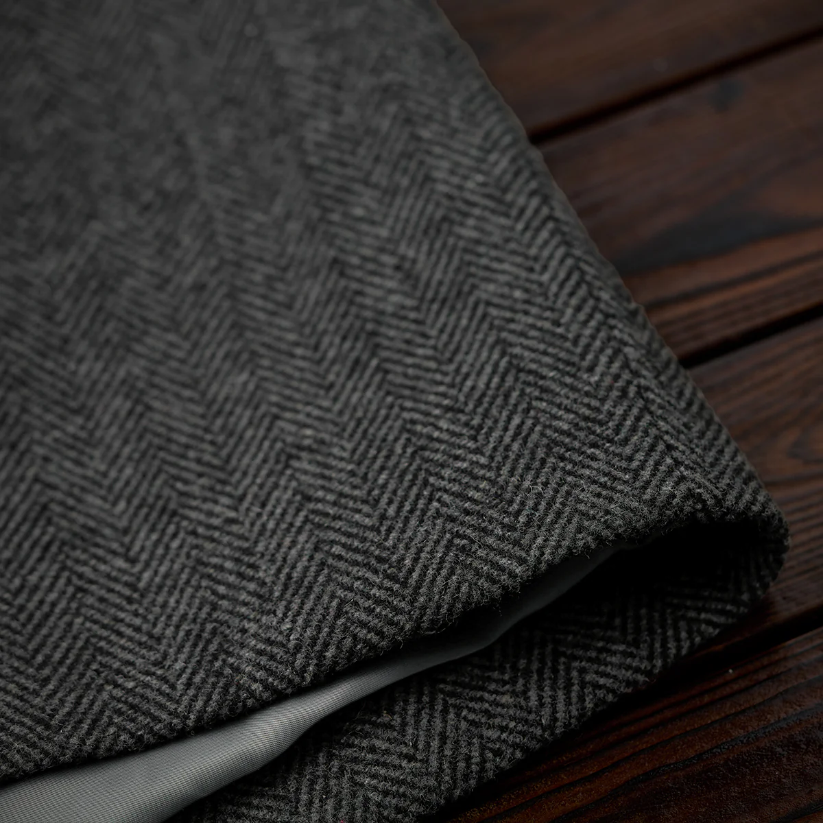 Business&Casual ヘリンボーンウール混ツイードロングコート - Image 14