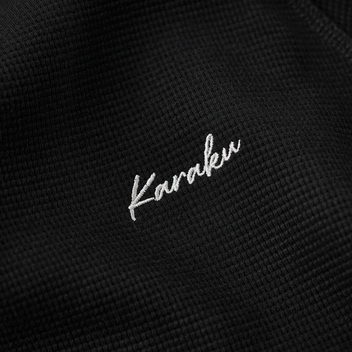 ジャガードペイズリー切替　「KaraKu」刺繡ミニワッフルスウェット - Image 11