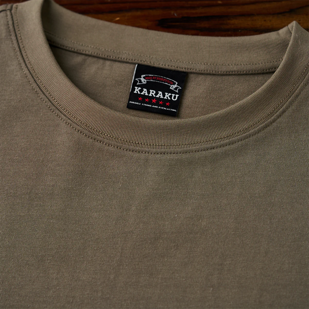裾ドローコード付き　レトロストライプ柄袖切り替えコットンTee - Image 8