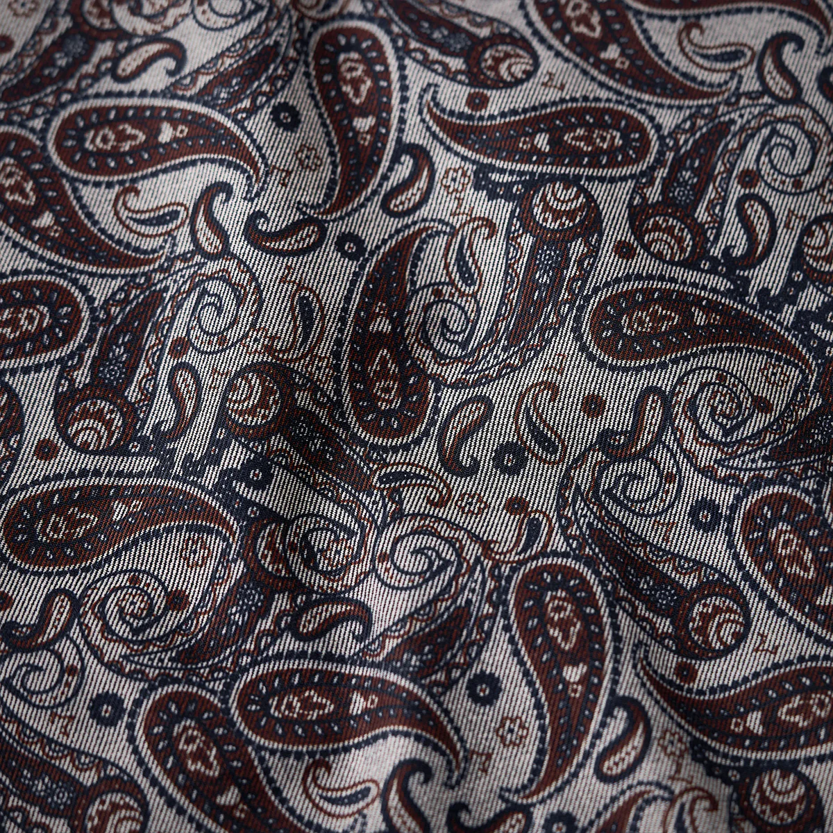 襟・袖裏コーデュロイ　「KaraKu」刺繡入り裏ペイズリー総柄デニムジャケット - Image 16