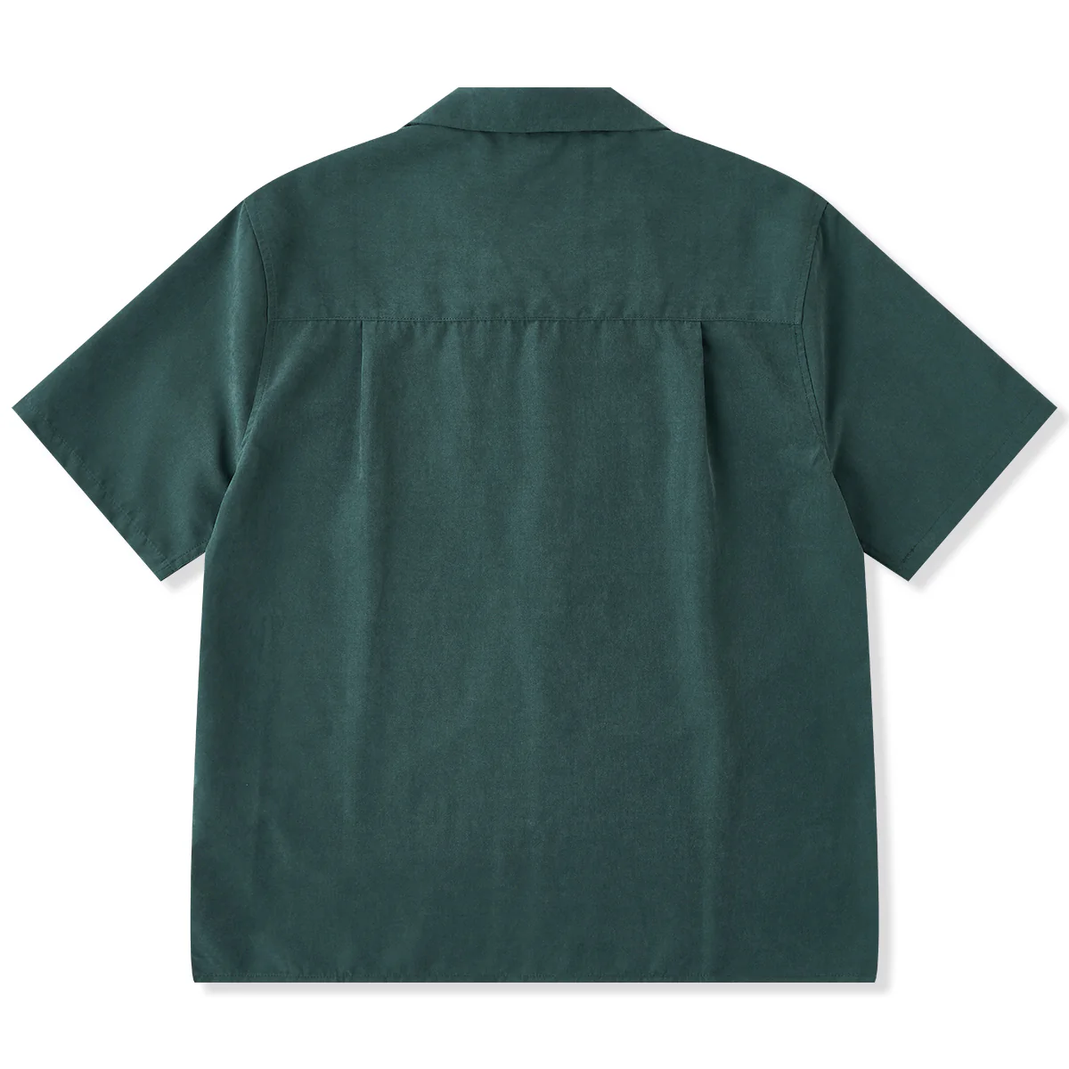 KARAKU×田中ラオウ「Green drift」虎刺繍入り ピーチスキンキューバカラーシャツ - Image 2
