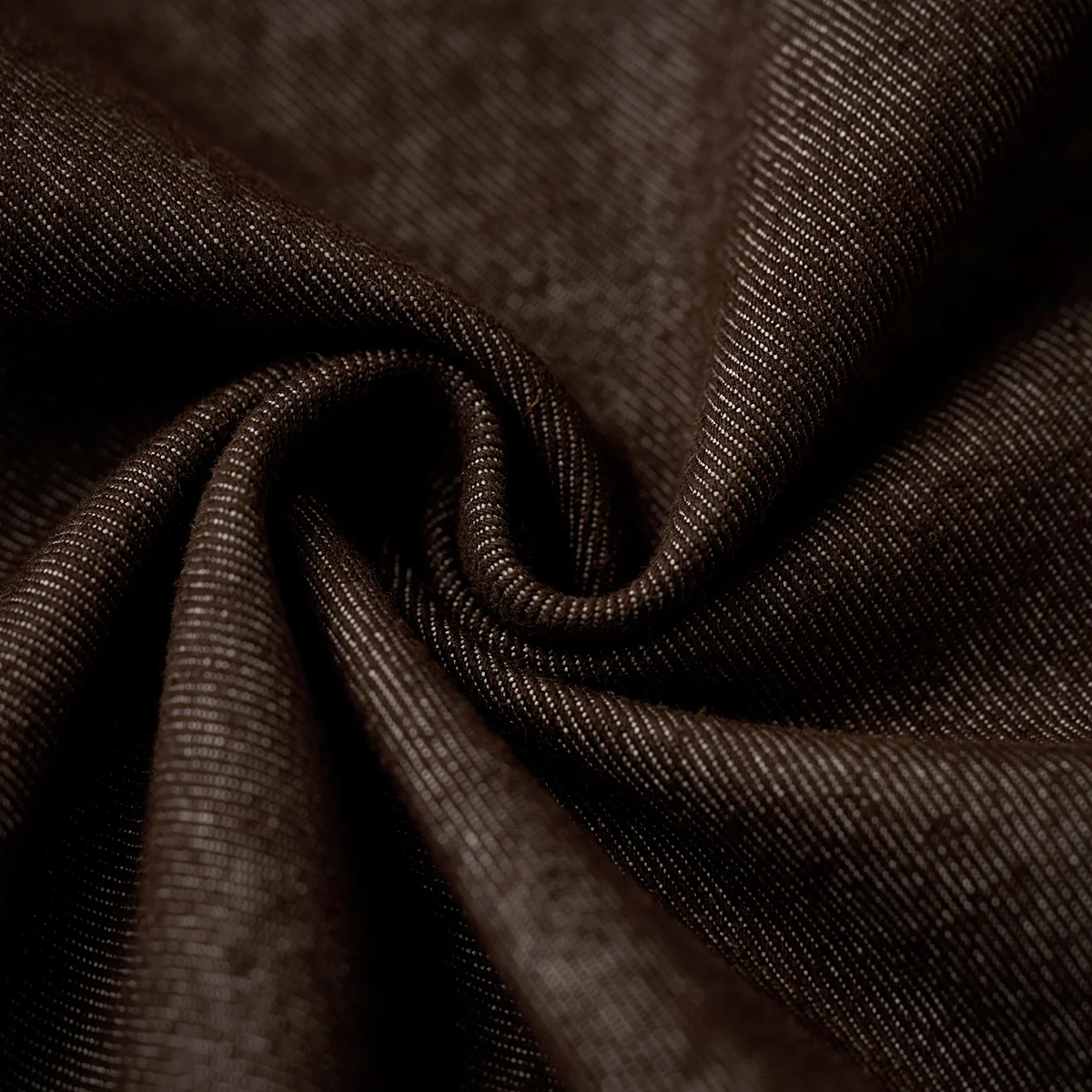 赤ヒモ付き 「Karaku」刺繡ロゴ 裏エスニック調柄デニム長袖シャツ - Image 20