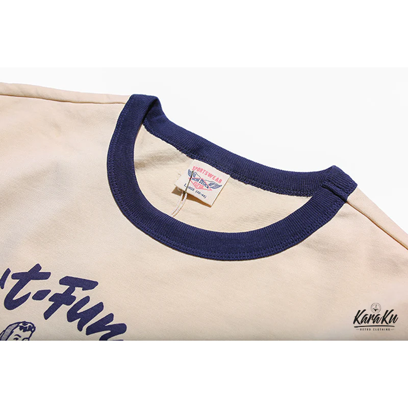 265ヘビーウェイト バイクプリントリンガーTee - Image 10