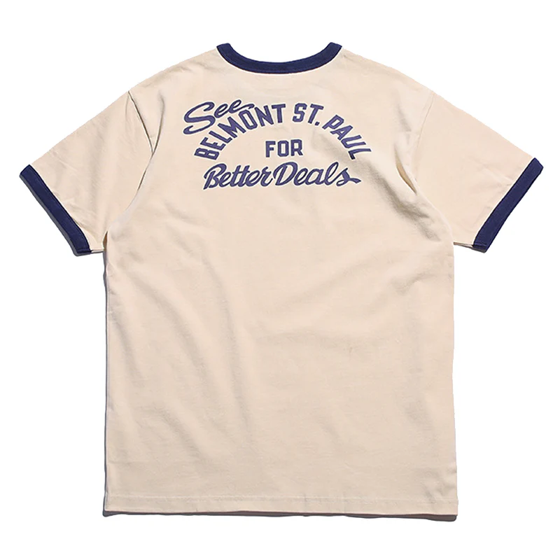 265ヘビーウェイト バイクプリントリンガーTee - Image 4