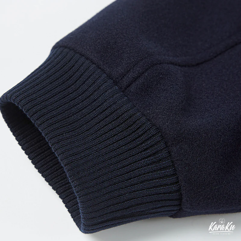 エルボーパッチ 「B」刺繡入りスタジャン - Image 10