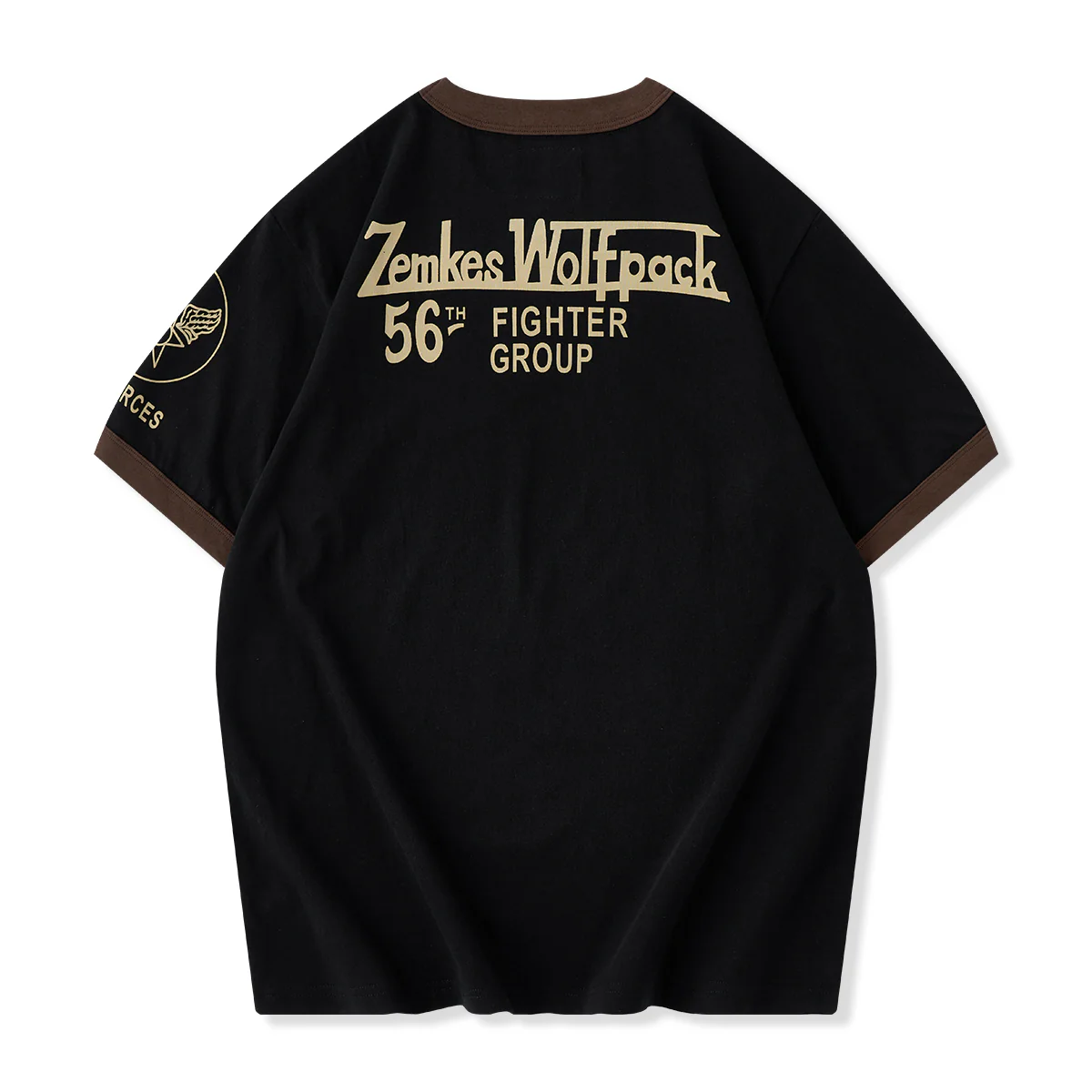 U.S. AIR FORCEプリント　ミリタリー半袖Tシャツ - Image 4