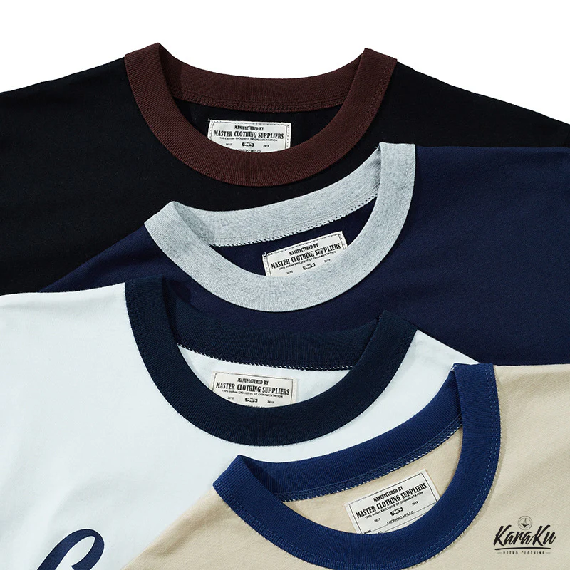 バイクプリントコットンリンガーTee　全4色 - Image 10