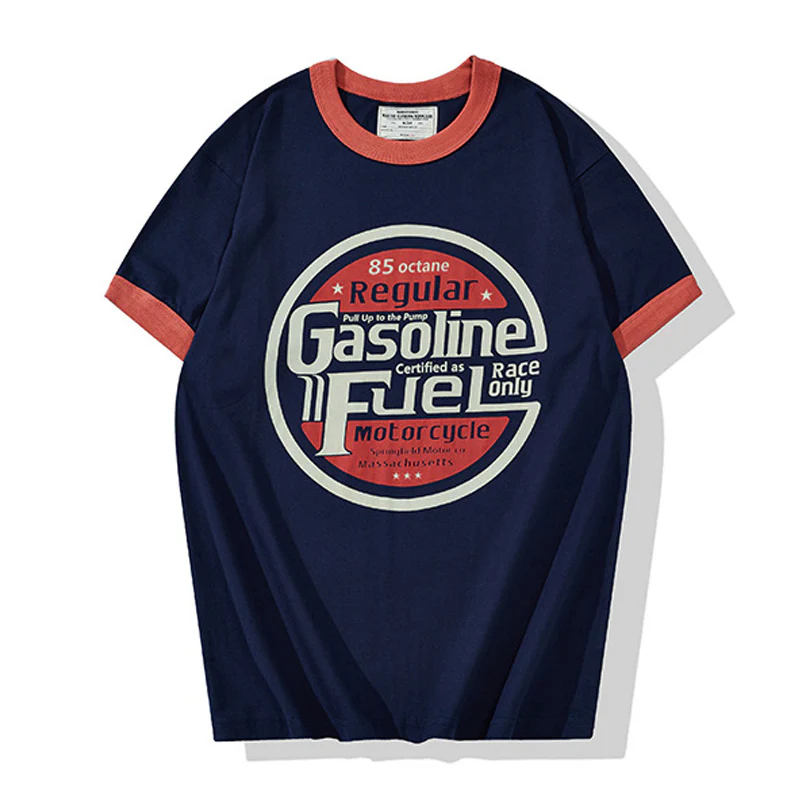 ヴィンテージ　バイカープリントリンガーTee