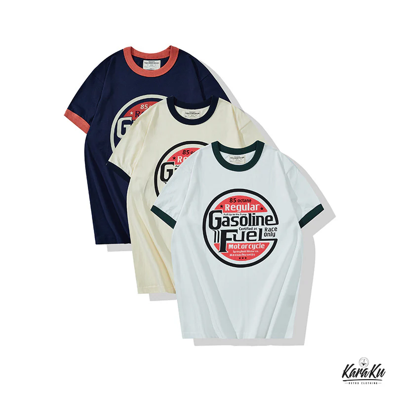 ヴィンテージ　バイカープリントリンガーTee - Image 6