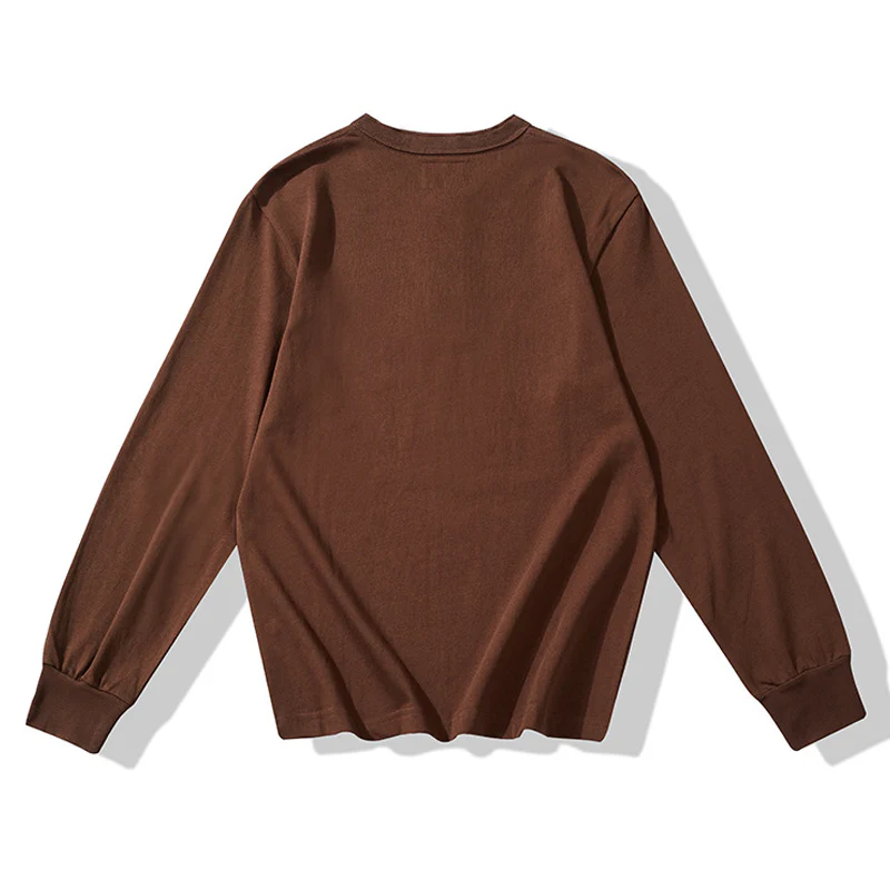 ヘビーウェイト無地ヘンリーTシャツ 長袖 - Image 7