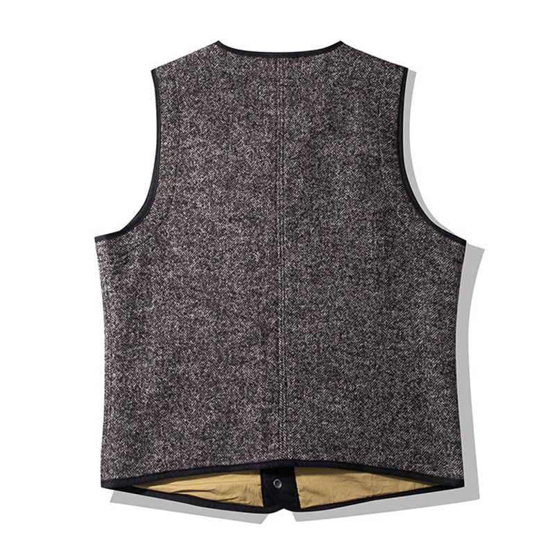 BROWN'S　BEACHノーカラーツイードベスト - Image 3