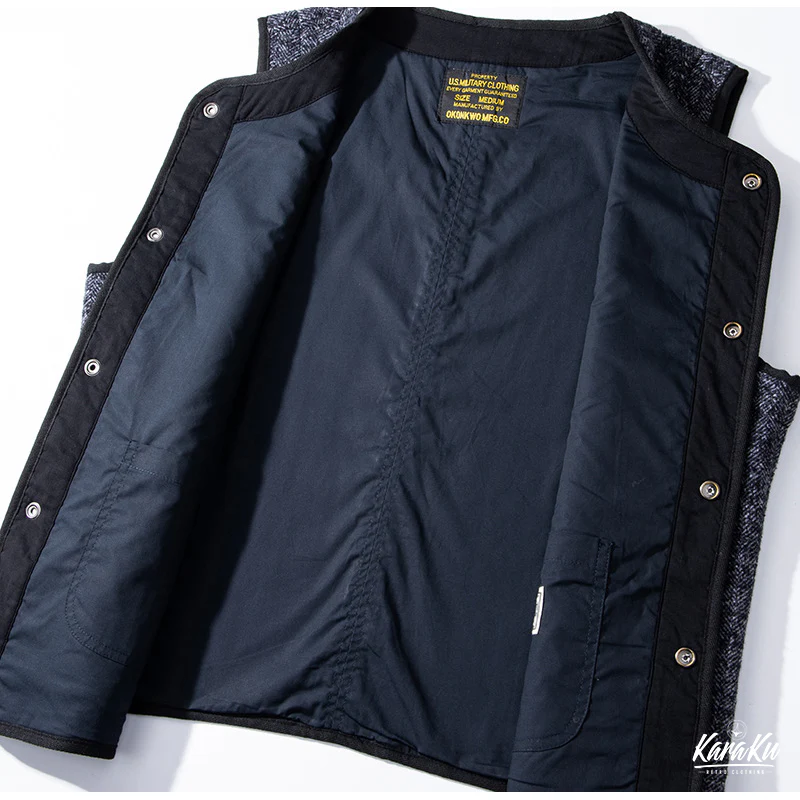 BROWN'S　BEACHノーカラーツイードベスト - Image 6