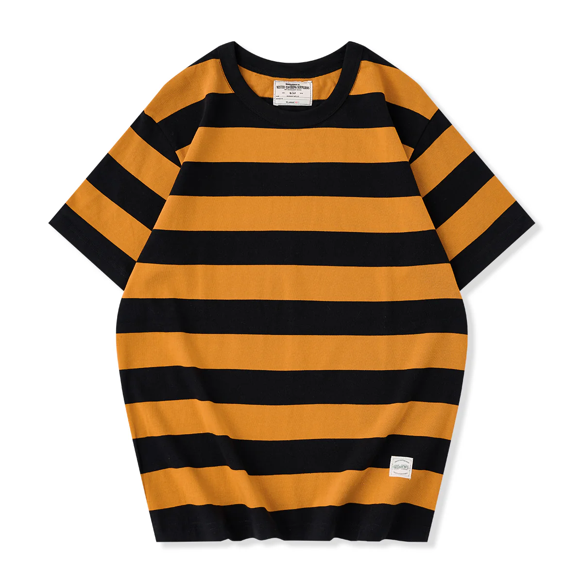 Biker Style ヘビーウェイトボーダー柄 Tee - Image 3