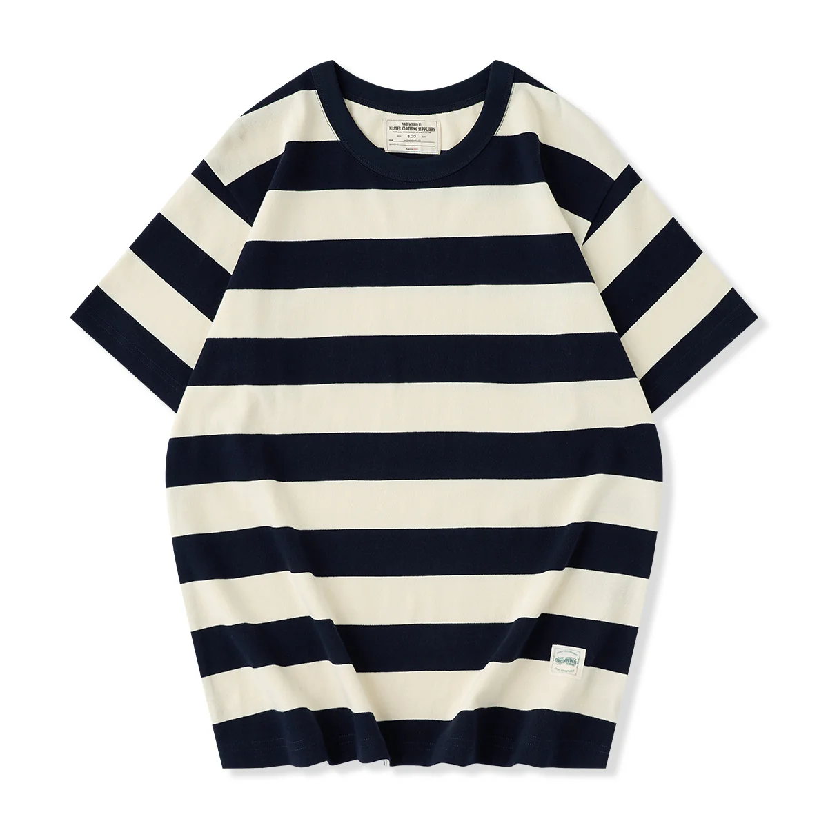 Biker Style ヘビーウェイトボーダー柄 Tee - Image 8