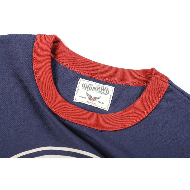 BikerStyle リブカラー切替リンガーTシャツ - Image 11