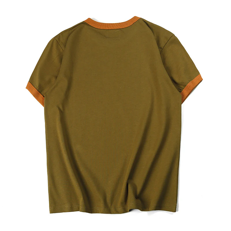 BikerStyle リブカラー切替リンガーTシャツ - Image 6