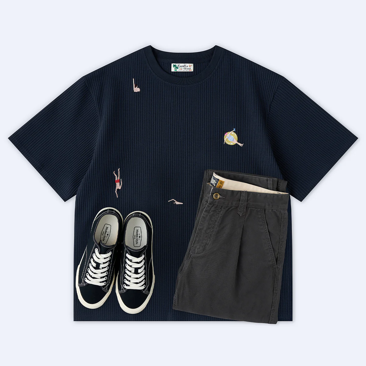 無地3色　コットンチノパン - Image 17