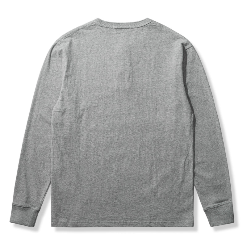 五色展開　ロングスリーブコットンヘンリーTシャツ - Image 6