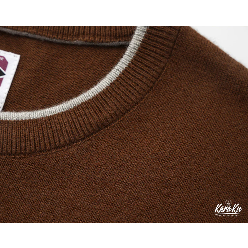 Old Money Style　カシミヤ混ティップラインニットTシャツ - Image 13