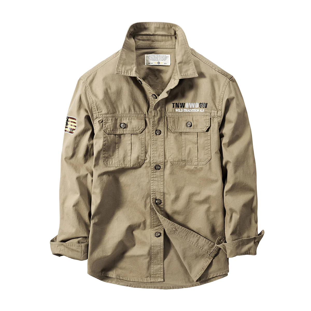 60's U.S.ARMY　コットンユーティリティーシャツ - Image 2