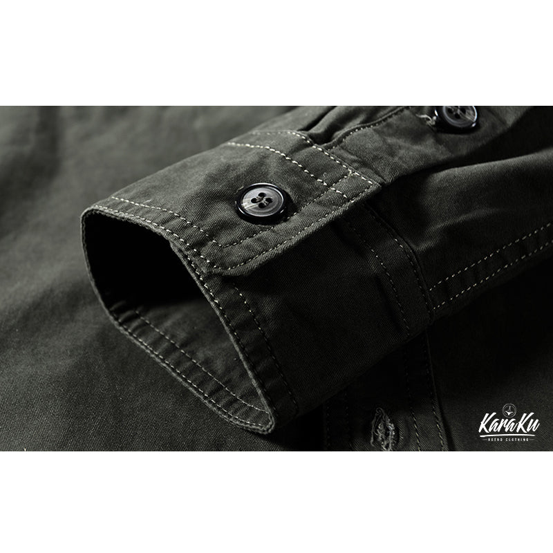 60's U.S.ARMY　コットンユーティリティーシャツ - Image 9