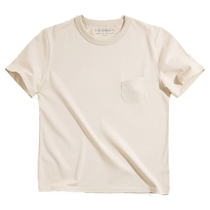 無地　トリプルステッチTシャツ - Image 2