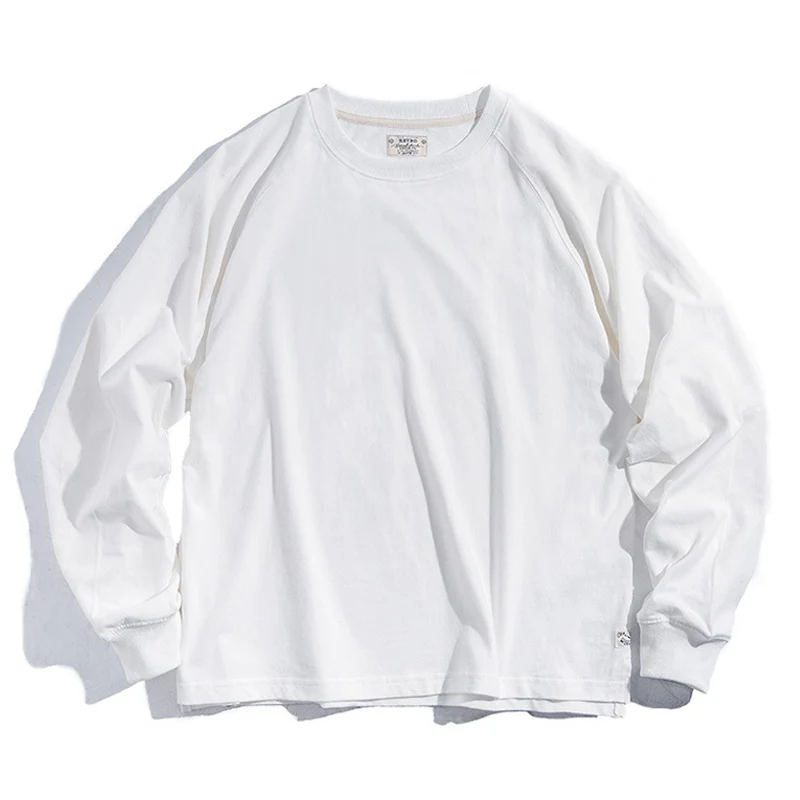 微起毛　コットンラグランスリーブロンT　全4色 - Image 4