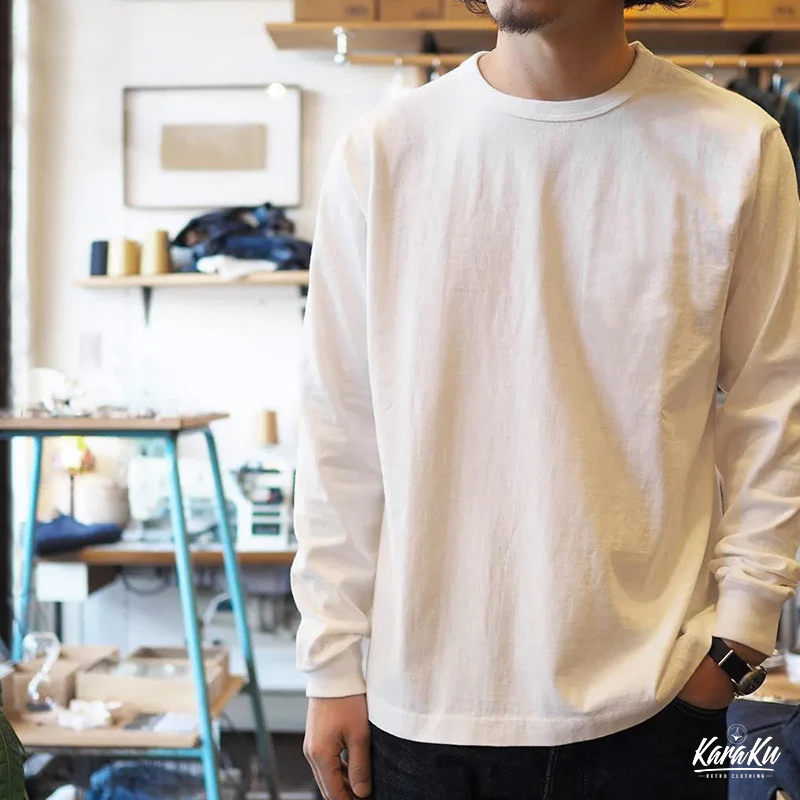 微起毛　コットンラグランスリーブロンT　全4色 - Image 8
