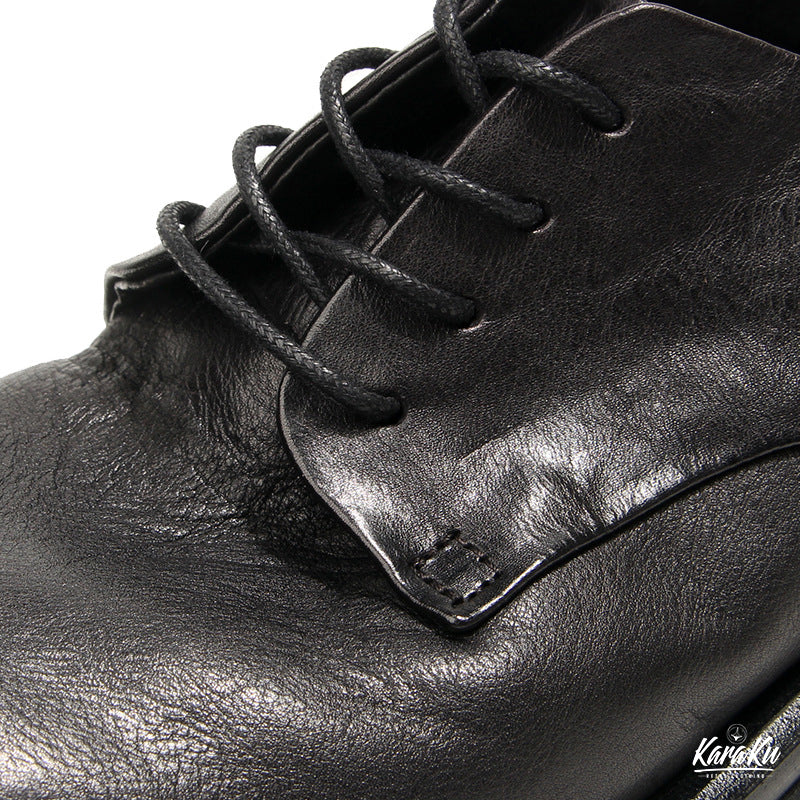 Business&Casual カラーラビング加工本革ダービーシューズ - Image 13
