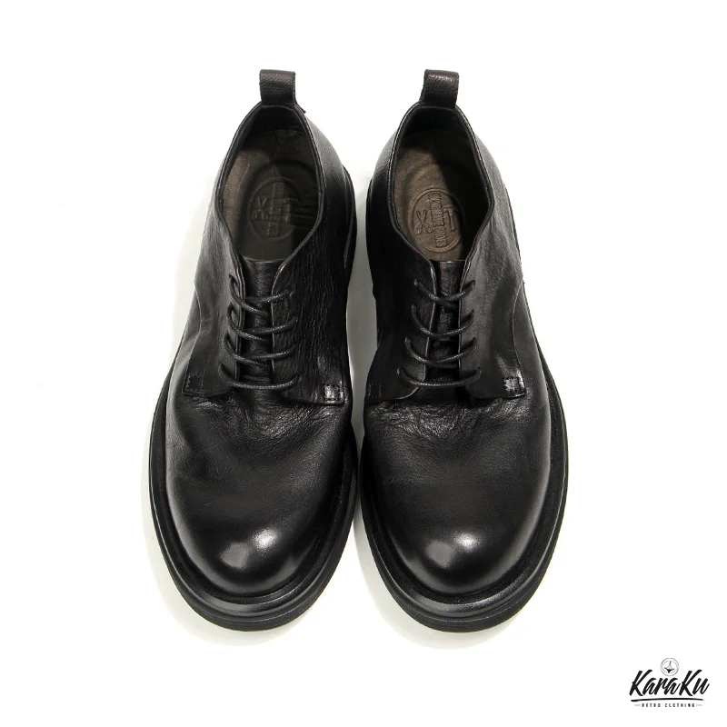 Business&Casual カラーラビング加工本革ダービーシューズ - Image 9