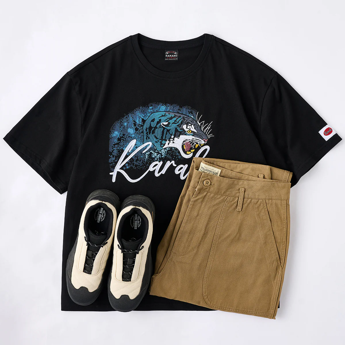 KARAKU×田中ラオウ「Bloom」プリント&刺繍入りコットンTee - Image 17