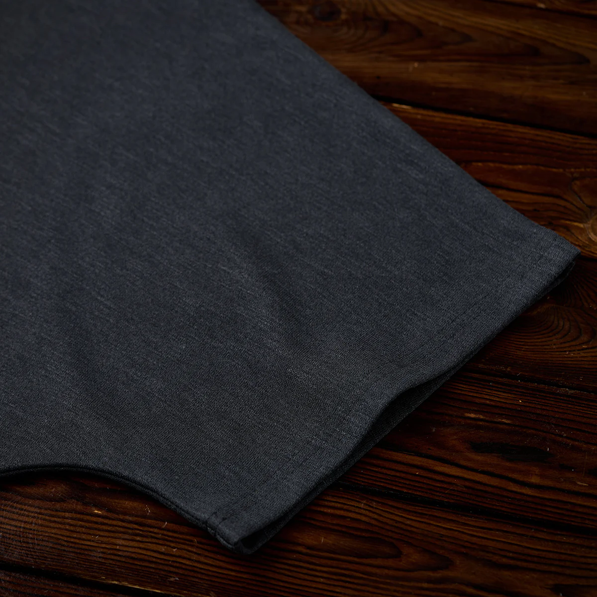 Karaku刺繍入り スラブ×コットンチェックボンディング生地ラグランスリーブTシャツ - Image 10