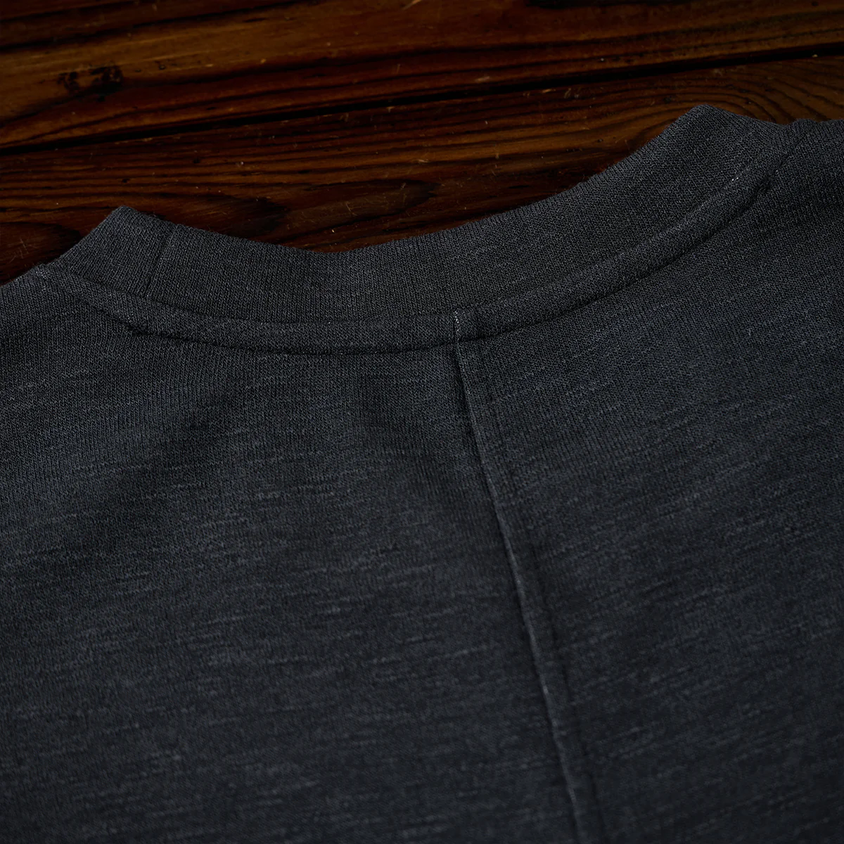 Karaku刺繍入り スラブ×コットンチェックボンディング生地ラグランスリーブTシャツ - Image 15