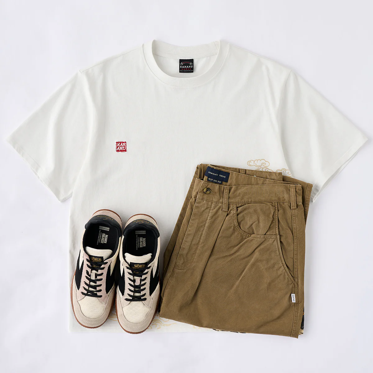 「山海経・霊獣」プリント&KaraKu刺繡入りコットンTee - Image 14