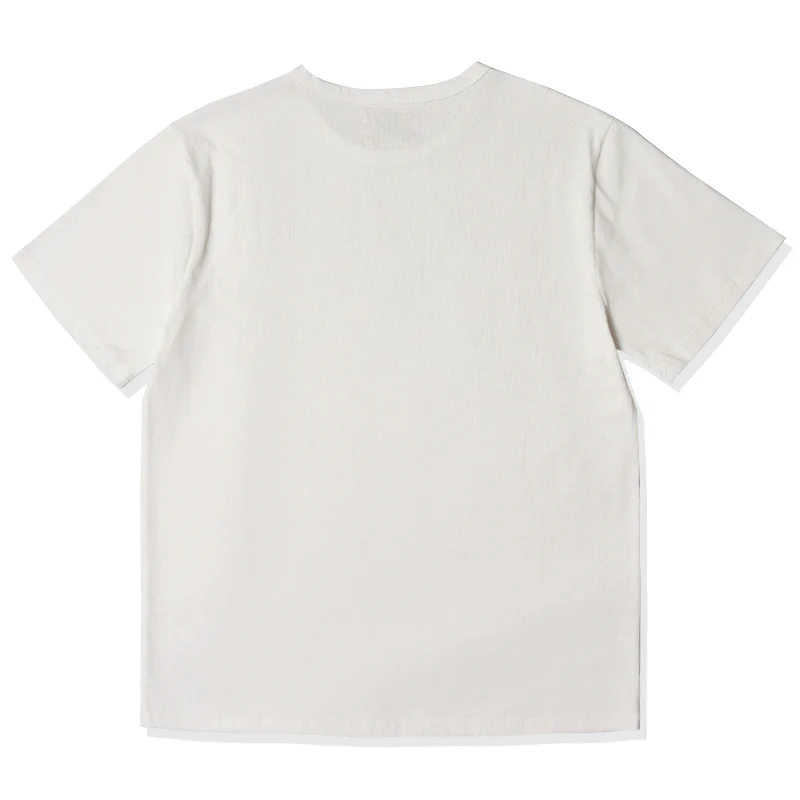 2枚組!無地2色コットン海軍クルーネックTee - Image 4
